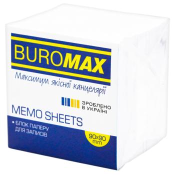 BuroМax Block of White Note Sheets 90x90mm
