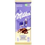 Шоколад молочний Milka Bubbles пористий з кокосовою начинкою 97г