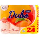 Туалетний папір Диво Premio Aroma персик 3-шаровий 24шт