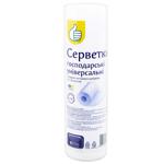 Серветки Auchan господарські універсальні білі 30шт