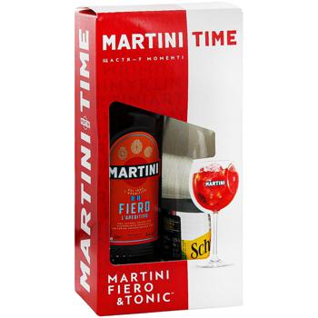 Martini Fiero Red Orange Vermouth 14.9% 0.75l + Schweppes Tonic 1l - buy, prices for Chudo Market - photo 3