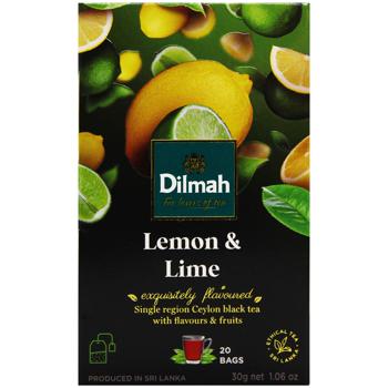 Чай черный Dilmah Лимон и лайм 1,5г*20шт - купить, цены на КОСМОС - фото 2