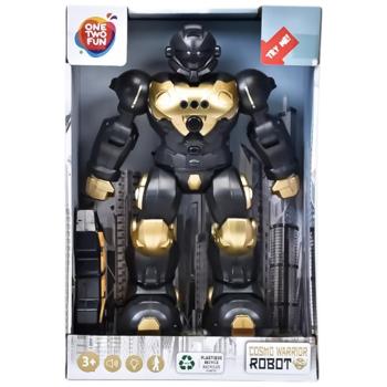 Робот One Two Fun Cosmo Warrior, чорний із золотистим, 31 см (CSR-31) - купити, ціни на Auchan - фото 1