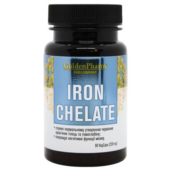 Golden Pharm Iron Chelate Dietary Supplement 90pcs