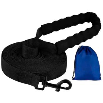 Barksi Active повідець для собак М 9 м х 25 мм - чорний - купити, ціни на MasterZoo - фото 1