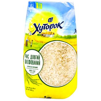 Рис Хуторок длинный шлифованный 800г - купить, цены на КОСМОС - фото 1