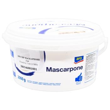 Aro Mascarpone Cheese 62% 2kg - buy, prices for METRO - photo 1