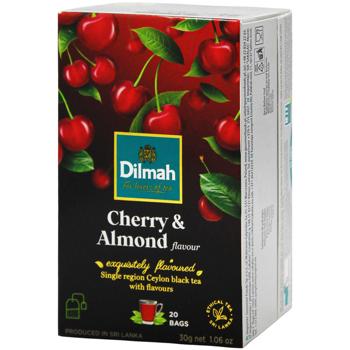 Чай чорний Dilmah вишня та мигдаль 1,5г*20шт - купити, ціни на Епіцентр FOOD - фото 1