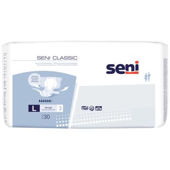 Підгузки Seni Classic Large для дорослих 30шт - купити, ціни на Auchan - фото 1