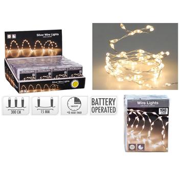 Koopman Electric Garland 3хАА 198 LED 3m Warm White