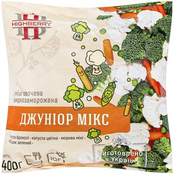 Смесь овощная Highberry Джуниор быстрозамороженная 400г - купить, цены на КОСМОС - фото 1