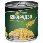 Vegetables corn Domashni produkty canned 340g can Ukraine