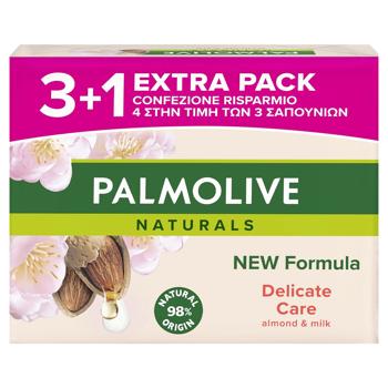 Мыло твердое Palmolive Naturals Миндальное молочко 4шт*90г - купить, цены на КОСМОС - фото 1