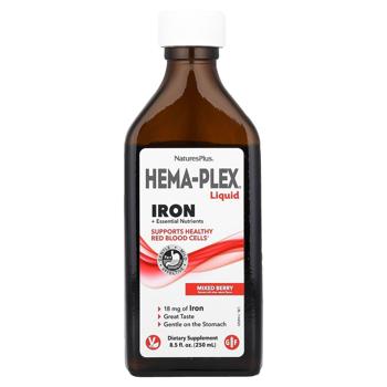 Natures Plus Hema-Plex Mixed Berry Falvored Iron with Essential Nutrients 250ml - buy, prices for - photo 1