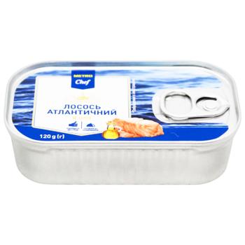 Metro Chef Atlantic Salmon in Oil 120g - buy, prices for METRO - photo 1