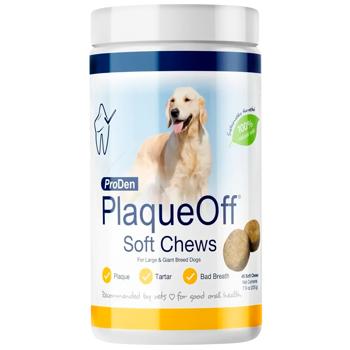 Ласощі ProDen PlaqueOff Soft Chews для догляду за ротовою порожниною собак середніх та великих порід 180г