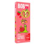 Цукерки Bob Snail натуральні яблучно-полуничні 30г