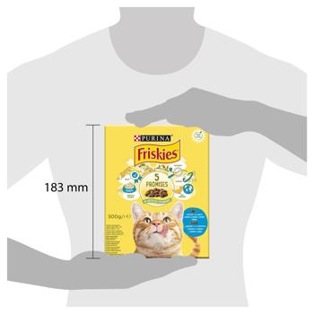 Friskies Dry Feed with Salmon and Vegetables for Adult Cats 300g - buy, prices for EKO Market - photo 4
