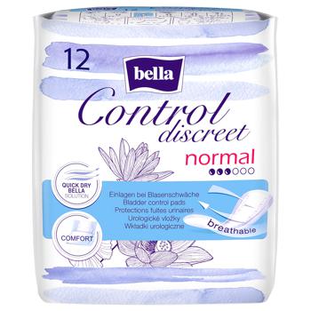 Прокладки урологические Bella Discreet Control Normal 12шт - купить, цены на METRO - фото 2