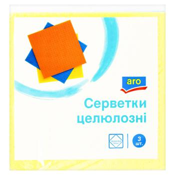 Aro Cellulose For Cleaning Napkins 3pcs - buy, prices for METRO - photo 1