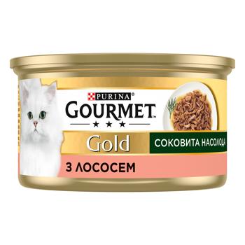 Gourmet Gold Juicy Delight Wet Food with Salmon for Adult Cats 85g - buy, prices for MasterZoo - photo 3