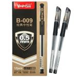 Ручка гелевая с грифелем 0,5 мм синяя/черная 12шт