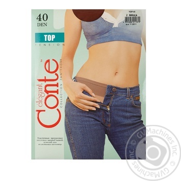 Tights Conte mocha polyamide for women 40den 2size - buy, prices for MegaMarket - photo 3