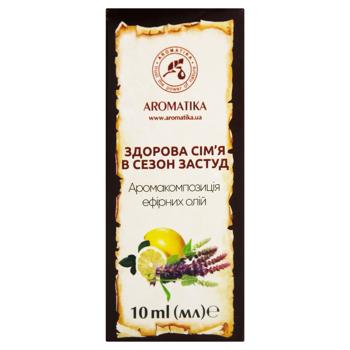 Аромакомпозиція ефірних олій Ароматика Здорова сім’я в сезон застуд 10мл - купити, ціни на МегаМаркет - фото 2