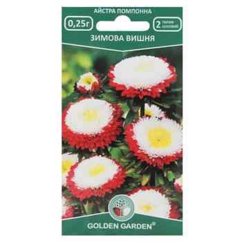 Golden Garden Winter Cherry Pompon Astra Flower Seeds 0.25g