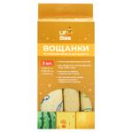 Uf.Bee Set of Beeswax Wraps 20х20cm, 25х25cm, 35х35cm 3pcs