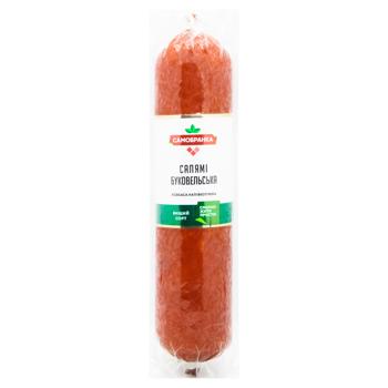 Samobranka Salami Bukovelska Semi-Smoked Sausage First Grade 330g - buy, prices for EKO Market - photo 1