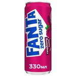 Напиток газированный Fanta Zero Sugar Малина 0,33л 12шт