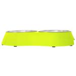 MasterZoo Melamine Bowls with Stand 2x200ml Light Green