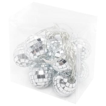 Mirror Balls Electric Garland 10 lamps 4cm