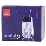 Rona Orbital Tall Glass 510ml 2pcs