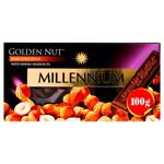 Millennium Golden Nut Black Chocolate with Whole Hazelnuts 90g