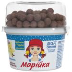 Десерт творожный Марійка Ваниль 5% + злаковые шарики со вкусом шоколада 140г