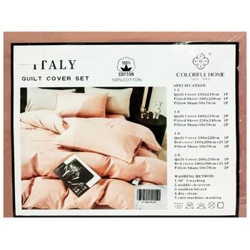 Colorful Home Embroidery Satin Bedding Set - buy, prices for Supermarket "Kharkiv" - photo 1