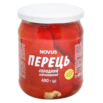 Novus Sweet Marinated Pasteurized Pepper 480g - buy, prices for NOVUS - photo 1