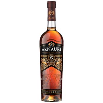 Aznauri 5 Years Brandy 40% 0.7l - buy, prices for Epicentr FOOD - photo 1