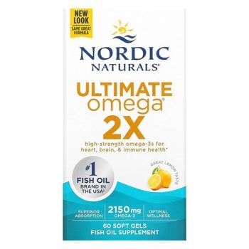 Риб'ячий жир Nordic Naturals Ultimate Omega 2X зі смаком лимона 2150мг 60 гелевих капсул - купити, ціни на Біотус - фото 2