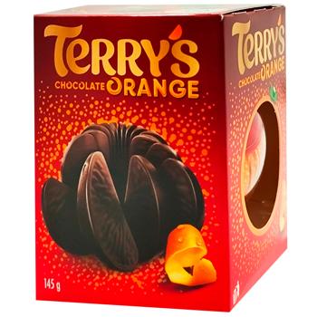 Шоколадний апельсин Terry's м'ята та молочний шоколад 145г