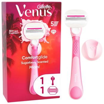 Venus Comfortglide Miami Sugarberry Scented Razor + 1 Cartridge - buy, prices for Auchan - photo 2