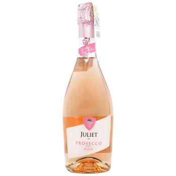 Juliet Prosecco Pink Dry Sparkling Wine 11% 0.75l - buy, prices for AlcoHub - photo 1