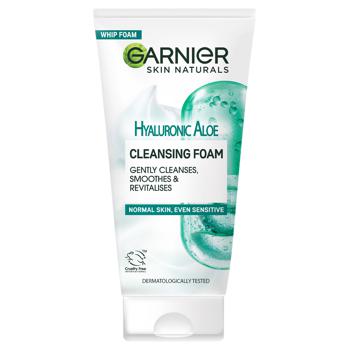 Garnier Skin Naturals Hyaluronic Aloe-foam for Washing for Normal and Sensitive Skin 150ml - buy, prices for Auchan - photo 1