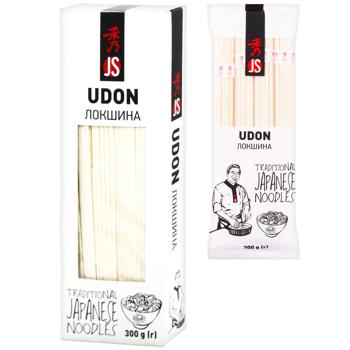 JS Udon Wheat Noodles Pasta 300g - buy, prices for Epicentr FOOD - photo 1