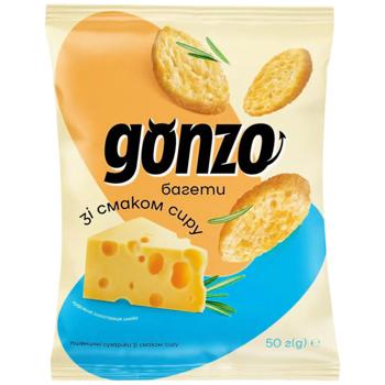 Gonzo Baguette Wheat Rusks with Cheese Taste 50g - buy, prices for Grono - photo 1