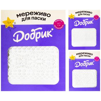 Декорації кондитерські Добрик Мереживо цукрове для оздоблення паски - купити, ціни на Чудо Маркет - фото 1
