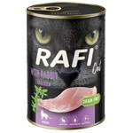 Корм влажный Rafi с кроликом для стерилизованных кошек 400г