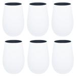 Stolzle Tumbler Elements Set of Glasses 6pcs 465ml White/Silver